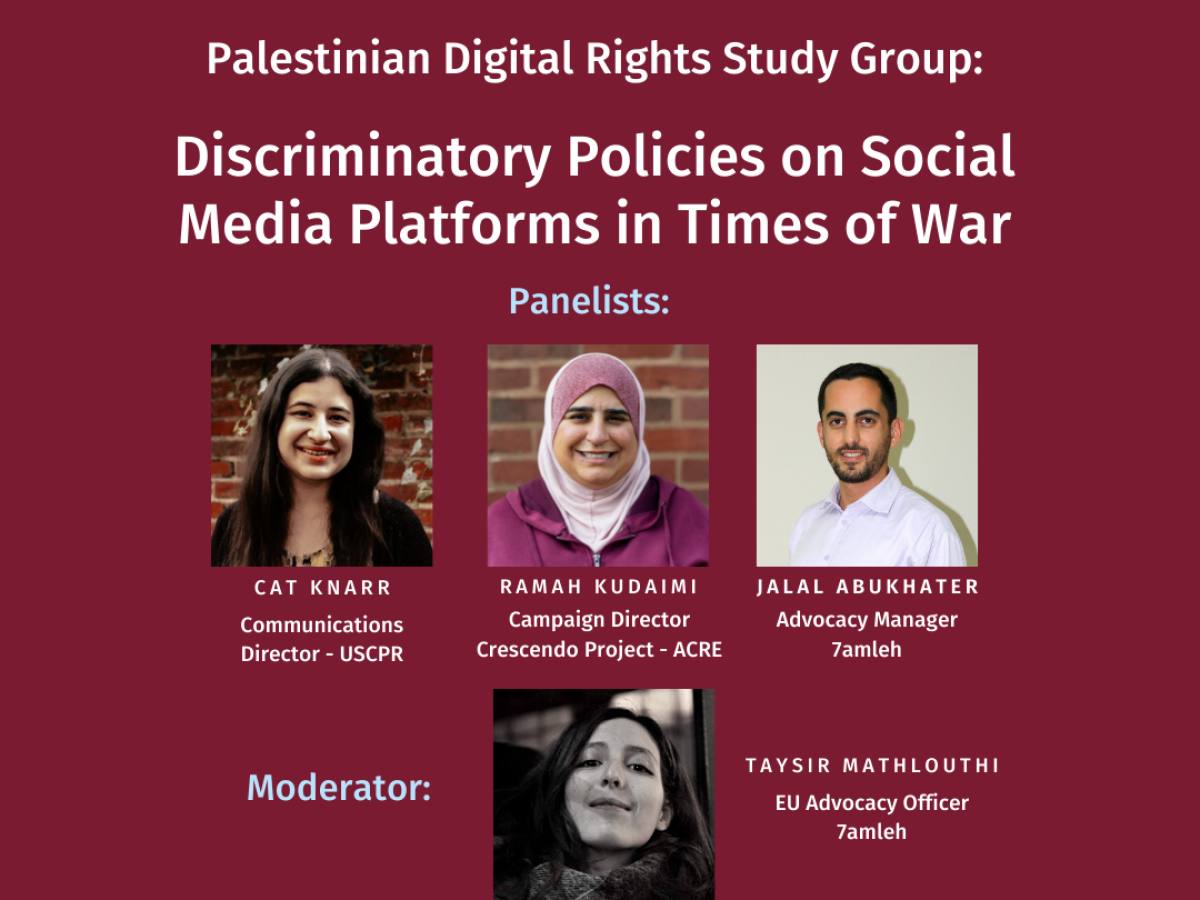 Discriminatory Policies on Social Media Platforms in Times of War
