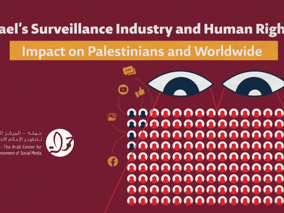 7amleh Center issues a report on Israel's Surveillance Industry and Its Impact on Human Rights