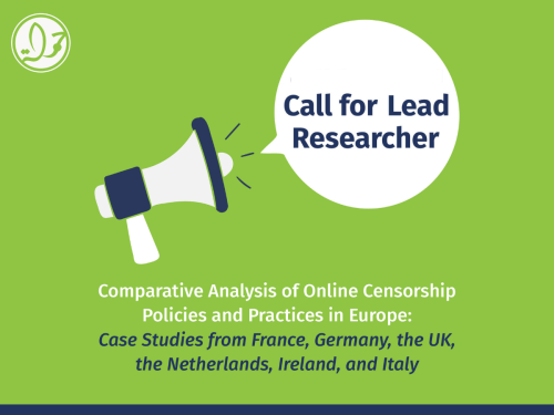 Call for Lead Researcher: Comparative Analysis of Online Censorship Policies and Practices in Europe