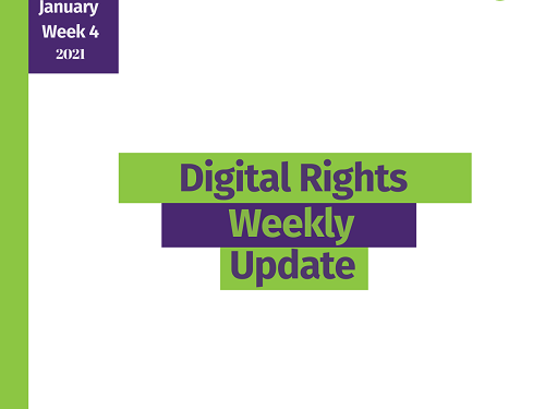 Digital Rights Weekly Update, January 22- 28