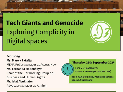 Tech Giants and Genocide: Exploring Complicity in Digital Spaces