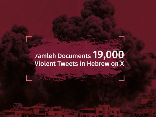 7amleh Documents 19,000 Violent Tweets in Hebrew on X